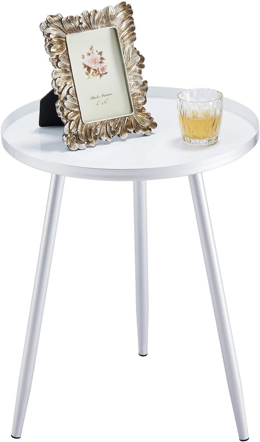 Diyarts Beistelltisch (Metall, Couchtisch Rund), mit Schutzrand, Skandinavi günstig online kaufen