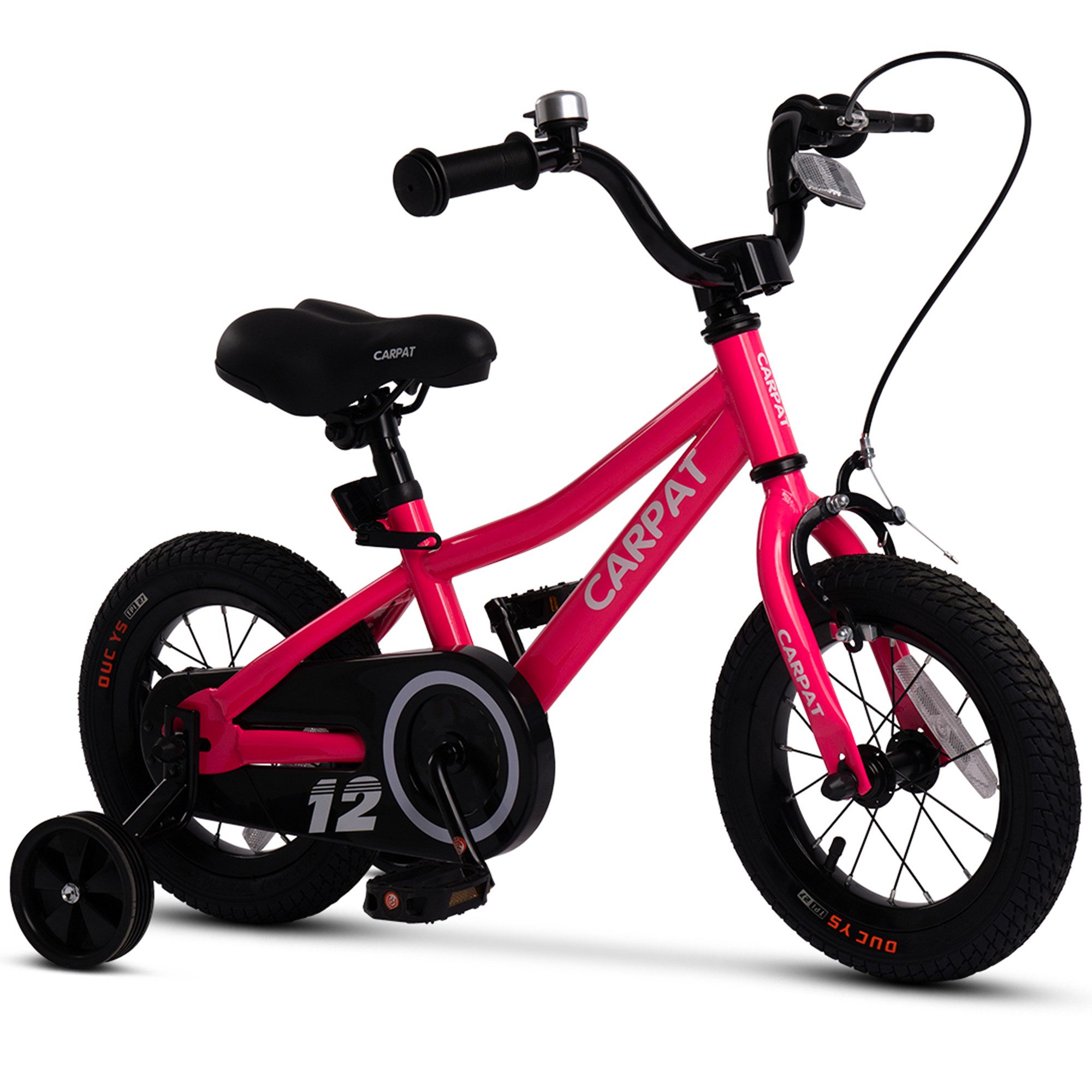 CARPAT SPORT Kinderfahrrad 12 14 16 Zoll Kinderfahrrad für 3-7 Jahre, 1 Gang, Kettenschaltung, Mädchen Jungen Fahrrad Bike mit Stützräder ab 3 Jahre