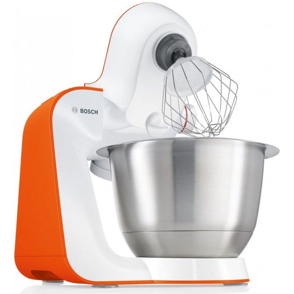 BOSCH Küchenmaschine MUM54I00 - Küchenmaschine - weiß/orange, Easy-Arm Lift  - Multi-Motion Drive