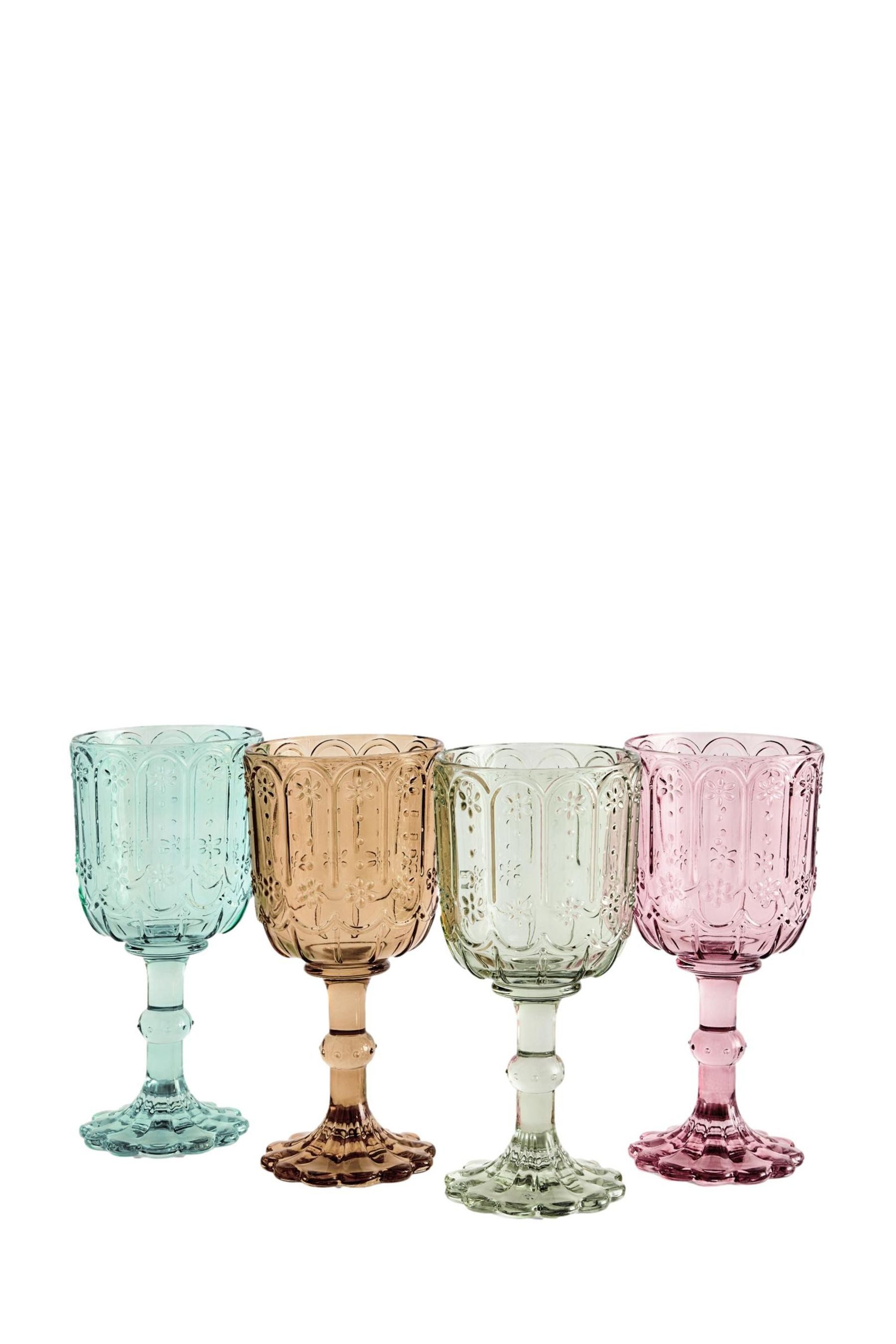 Next Weinglas Maisie Weingläser aus Pressglas, 4er-Set, 4-tlg., Glas