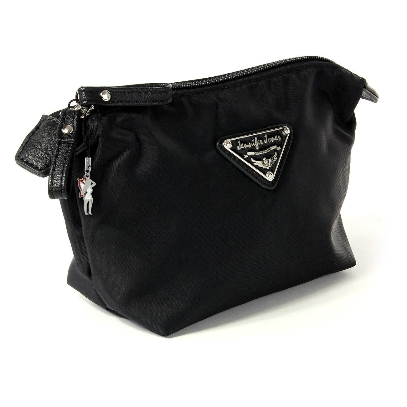 Jennifer Jones Kosmetiktasche Jennifer Jones Damen Herren Kosmetiktasche (Kosmetiktasche, Kosmetiktasche), Kosmetiktasche Nylon, schwarz ca. 16cm x ca. 12cm