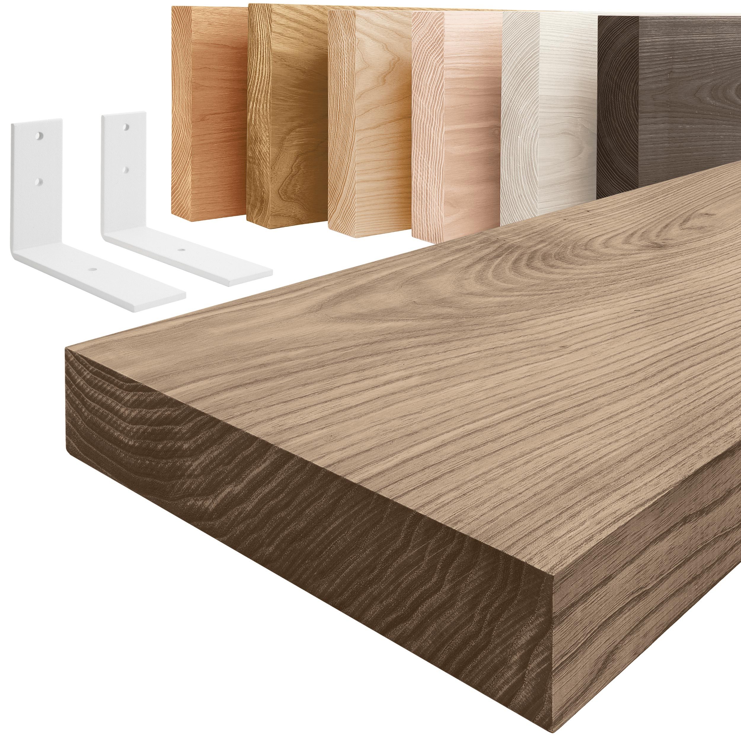 LAMO Manufaktur Wandregal Holz Gerade Regal günstig online kaufen