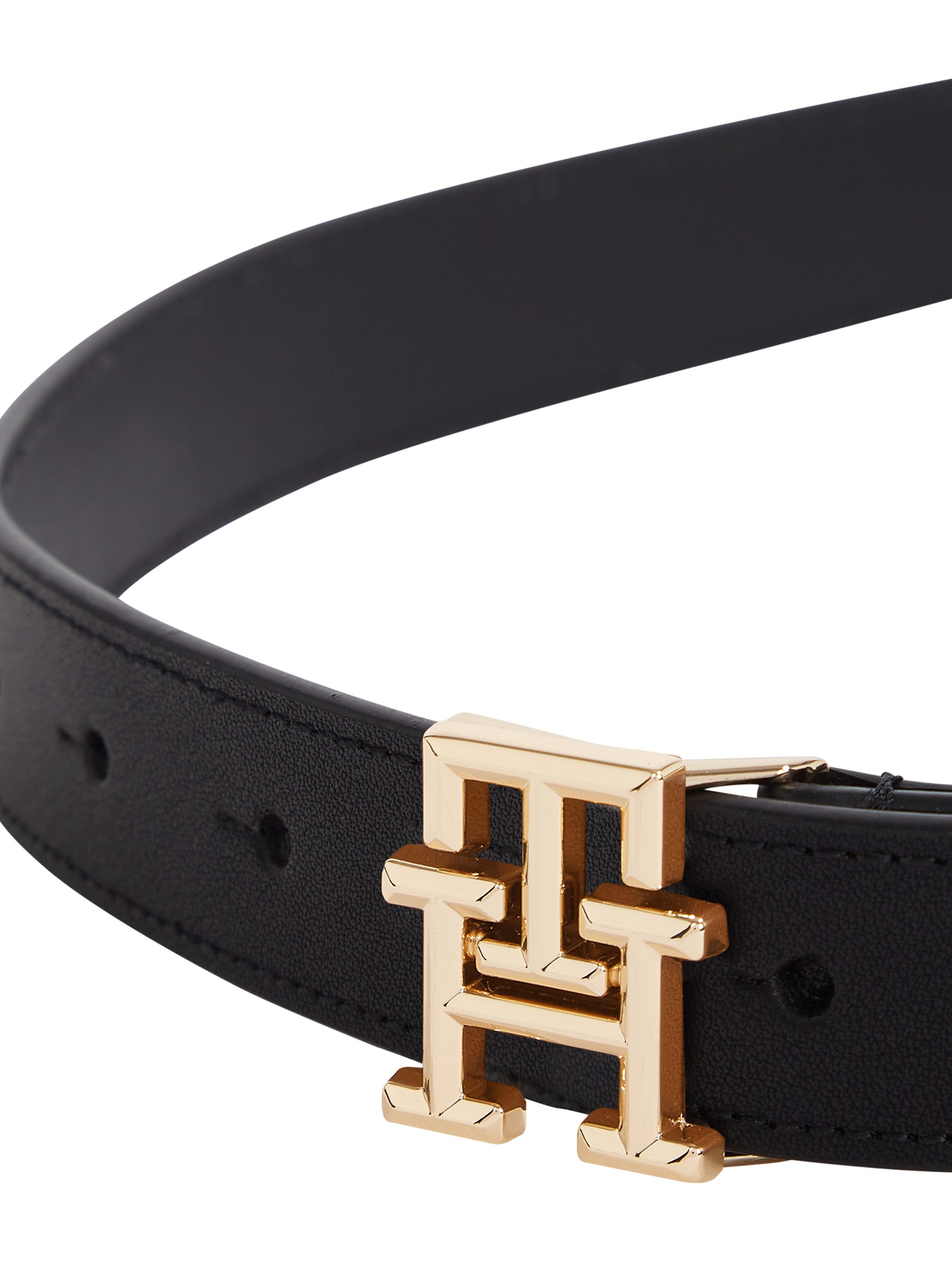 Tommy Hilfiger Ledergürtel TH LOGO 2.5 Eleganter Gürtel mit TH-Logoschnalle günstig online kaufen