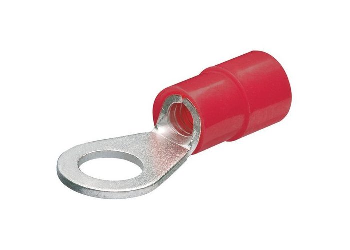 Knipex Crimpzange Kabelschuh DIN 46237 Querschnitt 0 5 - 1 mm² Flanschloch 5 mm rot f.Kabelquerschnitt 0 5-1 0mm2