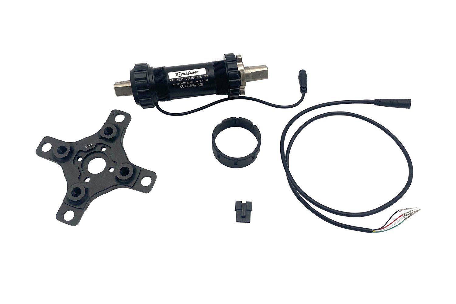 PowerSmart Fahrrad-Montageständer ERS-T9-73A-C49 (T9 Drehzahl und Drehmomentsensor, BB Schalenbreite: 73,00 mm, Schaft. Länge: 155 mm, KL=49 mm, Elektrisches Fahrrad Mithelfer DIY Teil)