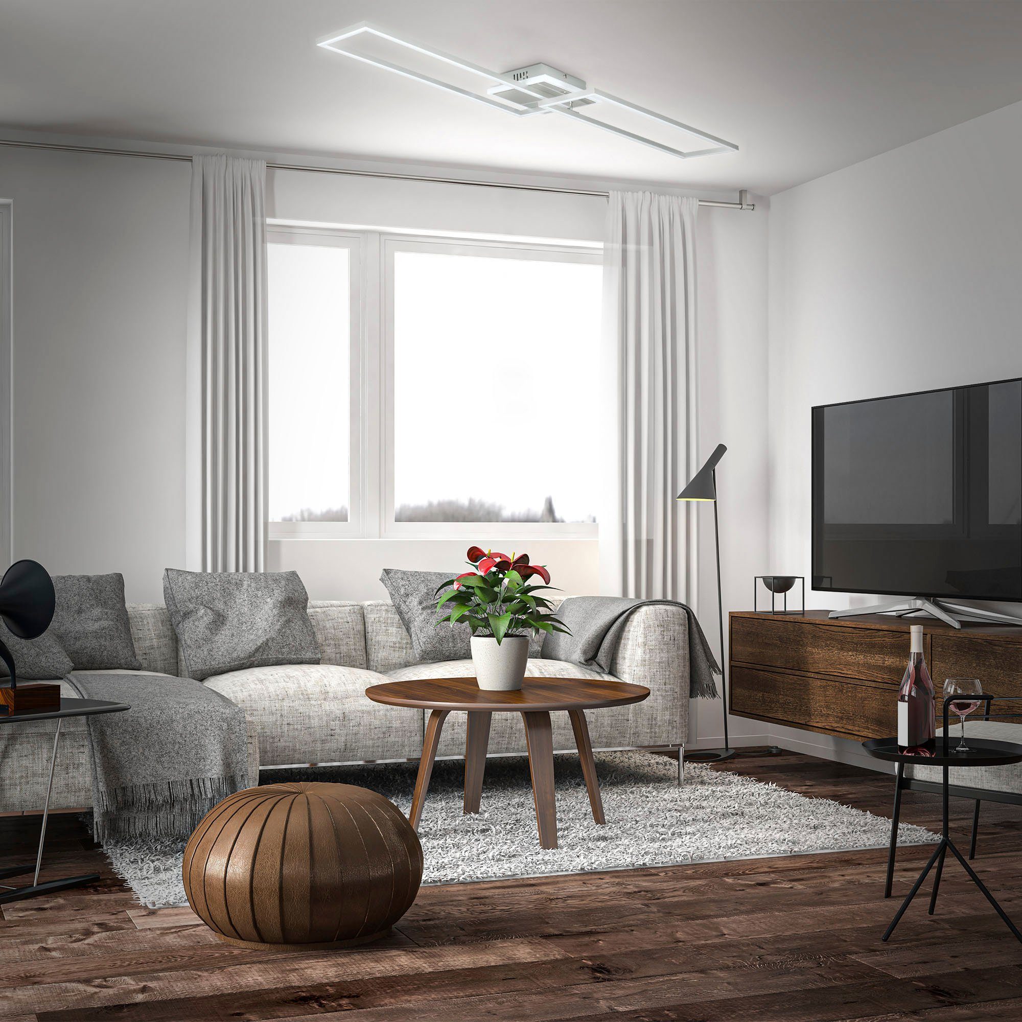 B.K.Licht LED Deckenleuchte BK_FR1439 LED-Deckenlampe, 40 Watt, Schwenkbar, günstig online kaufen