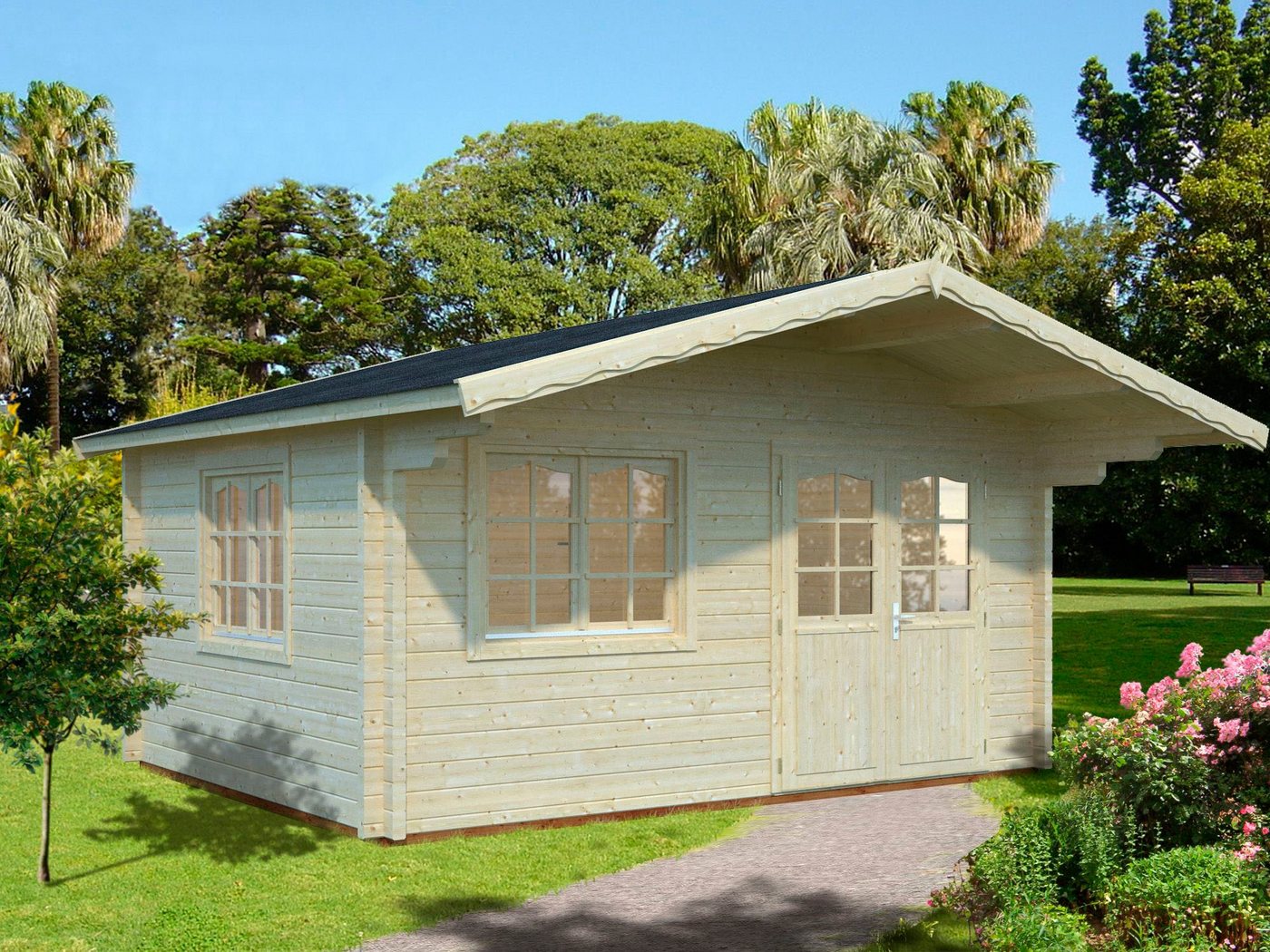 Thumbnail - Palmako Gartenhaus H_elena, BxT: 514x524 cm, 15,1 qm