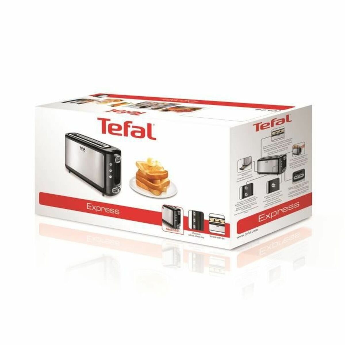 W 1000 TL365ETR Tefal Toaster Tefal Toaster W Stahl 1000 Langschlitztoaster,