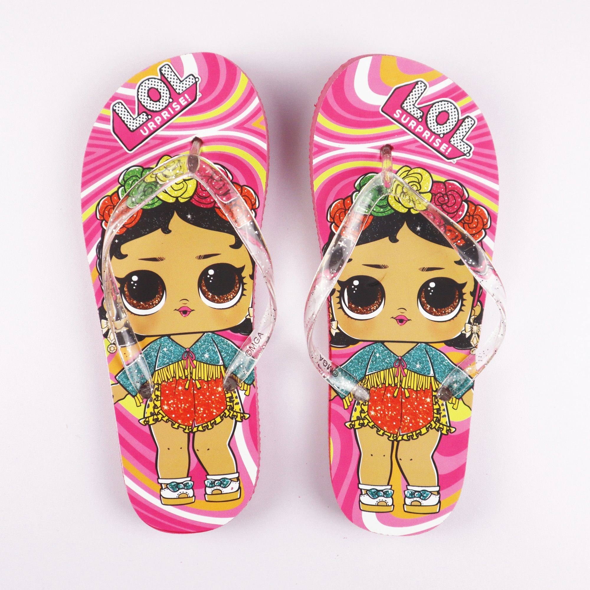 L.O.L. SURPRISE! LOL Surprise Girls Kinder Mädchen Flip Flops Zehentrenner Gr. 26 bis 33