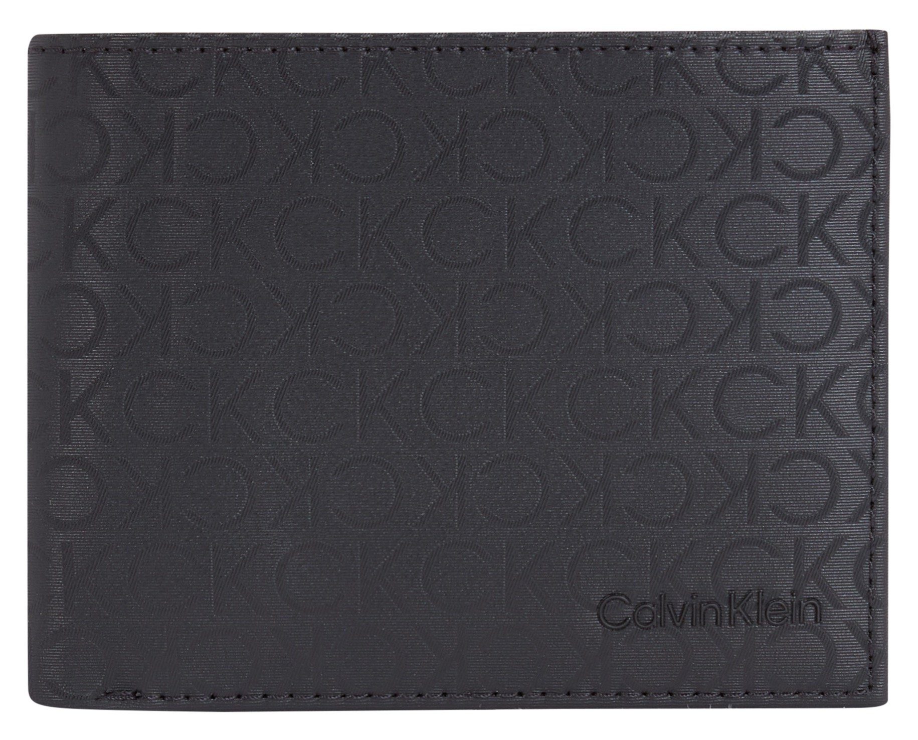 Calvin Klein Geldbörse CK ELEVATED BIFOLD 5CC W/COIN, mit schönem Allover Logo | Geldbörsen