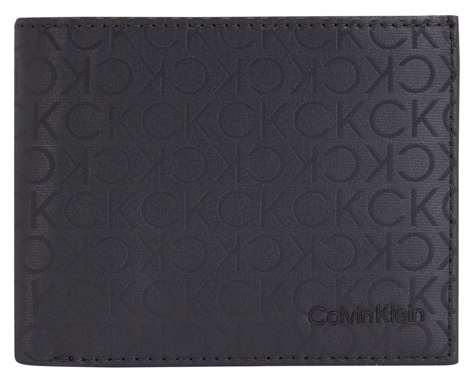 Calvin Klein Geldbörse CK ELEVATED BIFOLD 5CC W/COIN, mit schönem Allover  Logo