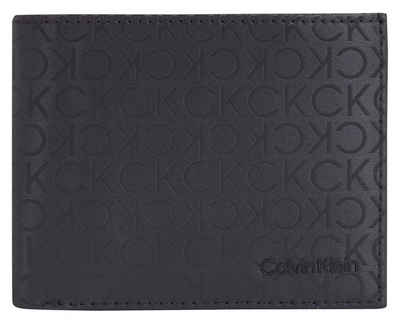 Calvin Klein Geldbörse CK ELEVATED BIFOLD 5CC W/COIN, mit schönem Allover Logo