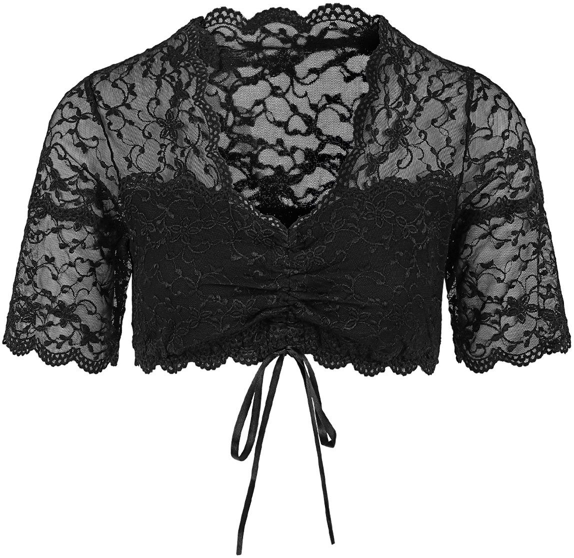 Nina Von C. Dirndlbluse mit Spitzendetails günstig online kaufen