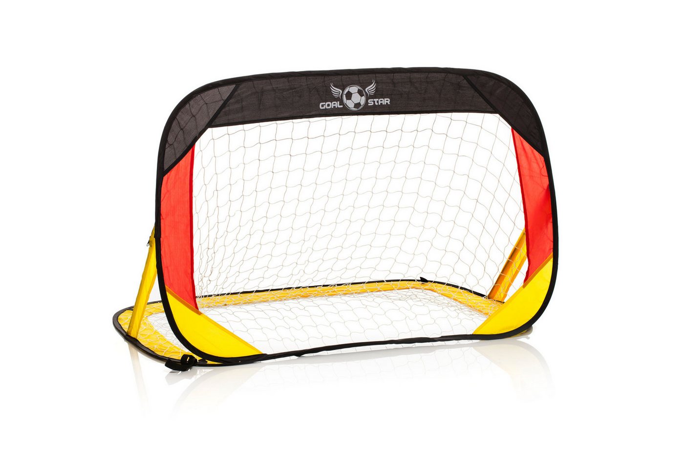 Goods+Gadgets Fußballtor Popup Fußballtor–Automatik Fußballtor für Kinder & Garten 120x80x80 cm (2 St)