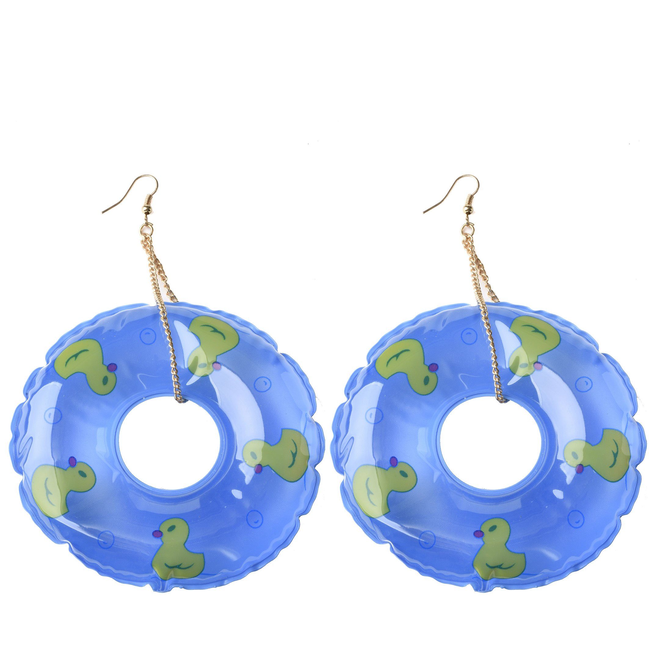 Eyecatcher Paar Серьги-крючки Серьги Schwimmreif XXL. Lustige Серьги.Funny Серьги., Fun Серьги
