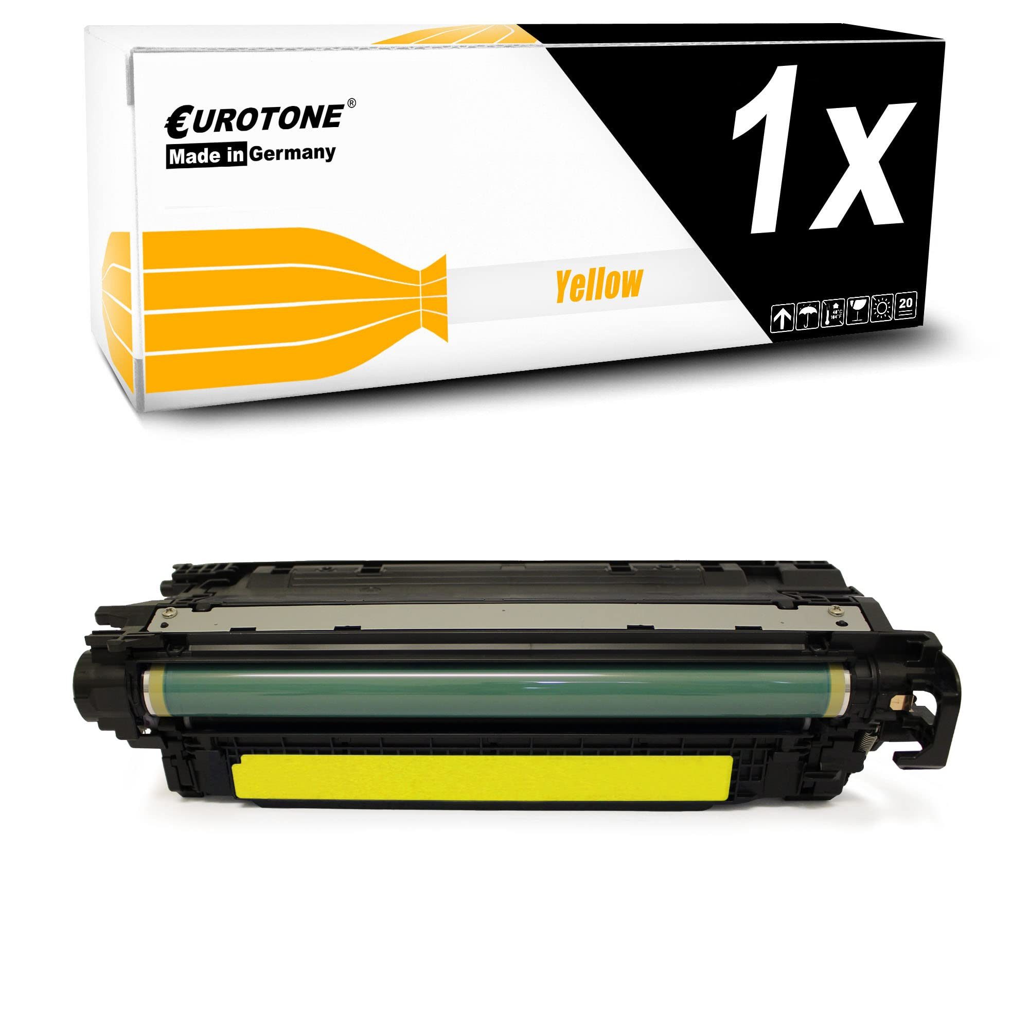 Eurotone Tonerkartusche CE272A, (Einzelpack, 1-St., Lieferumfang: 1er-Pack in Gelb Toner in Gelb), Eurotone Toner CE272A, 1er-Pack in Gelb, Gelb