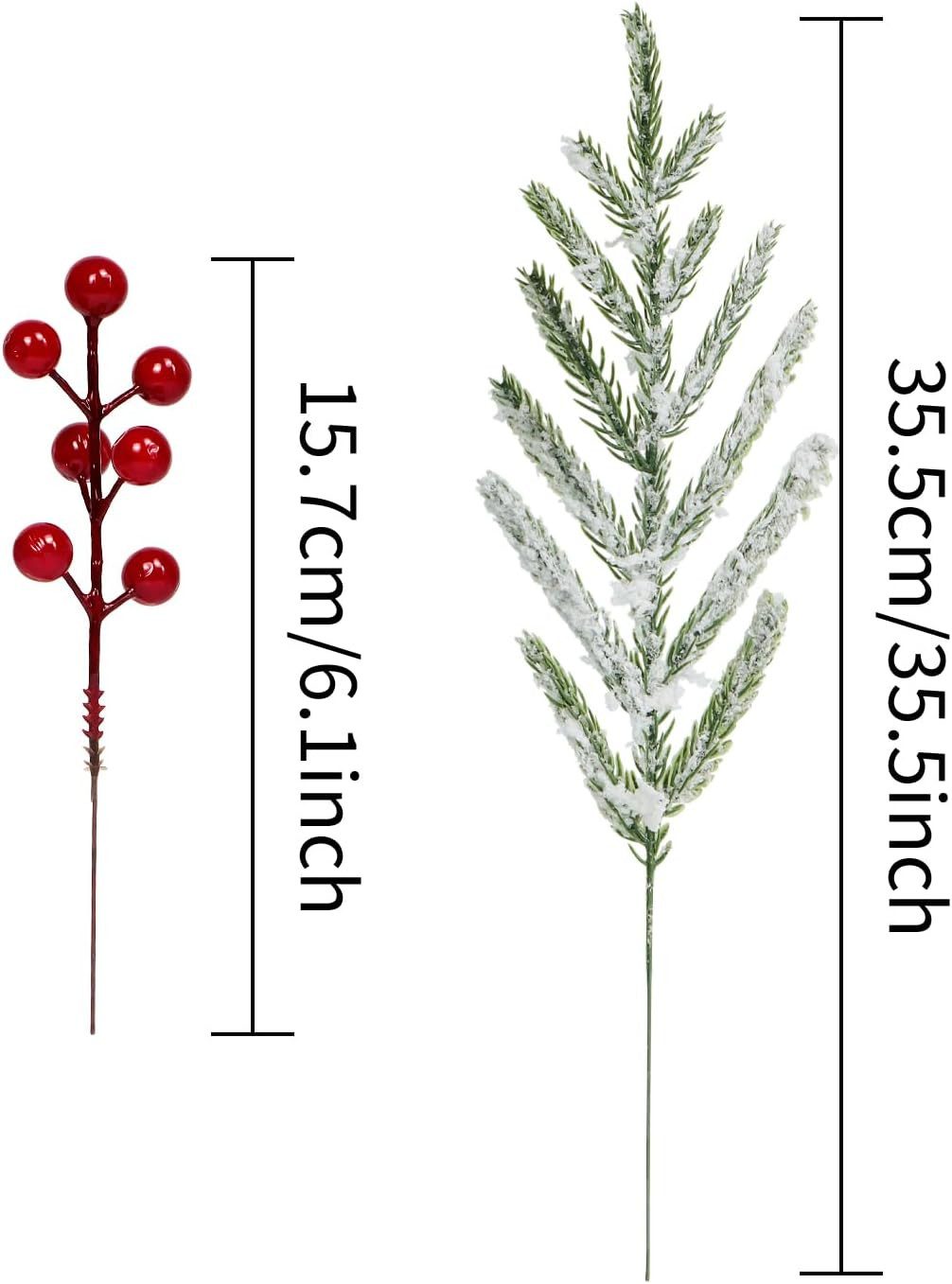 Kunstblumenstrauß Künstliche Tannenzweige mit roten Beeren, Heimdekoration, günstig online kaufen