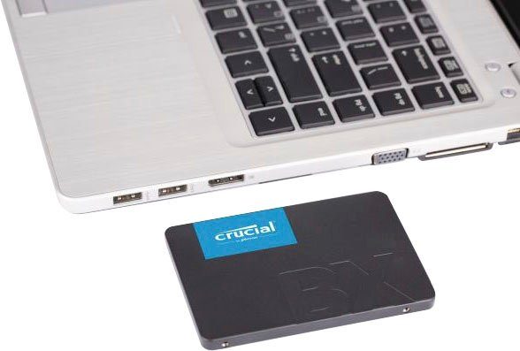 Crucial BX500 240GB 3D NAND SATA interne SSD (240 GB) 2,5" 540 MB/S Lesegeschwindigkeit, 500 MB/S Schreibgeschwindigkeit