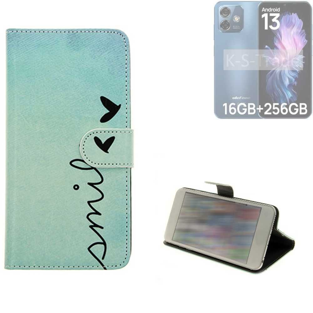 K-S-Trade Handyhülle für Ulefone Note 16 Pro, Schutz Hülle Handy Hülle Hülle Handyhülle cover bookstyle Etui