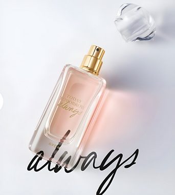 AVON Cosmetics Eau de Parfum TTA ALWAYS 50ml Spray 10 ml, Abziehmaske mit Goldpartikeln Geschenkset, 4-tlg., Elegante Geschenk Damen Duft Geschenkidee Sandelholz Mandarinenblüte