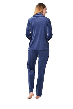 RAIKOU Hausanzug Damen Freizeitanzug Fitnessanzug Trainingsanzug Homewear (2 Teilig) mit Hellem Stassstein