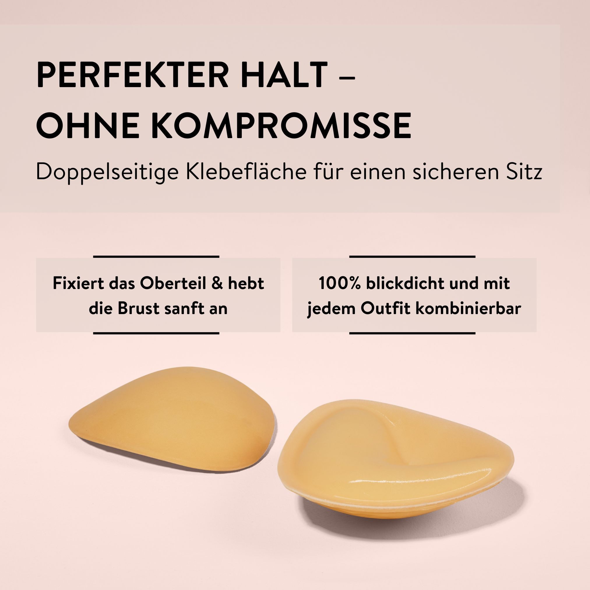 PARSA Beauty Set: Push-up-BH Lifestyle Push-up Nipple Covers mit beidseitiger Klebefläche (A–D Cup) – Bild 4 von 5