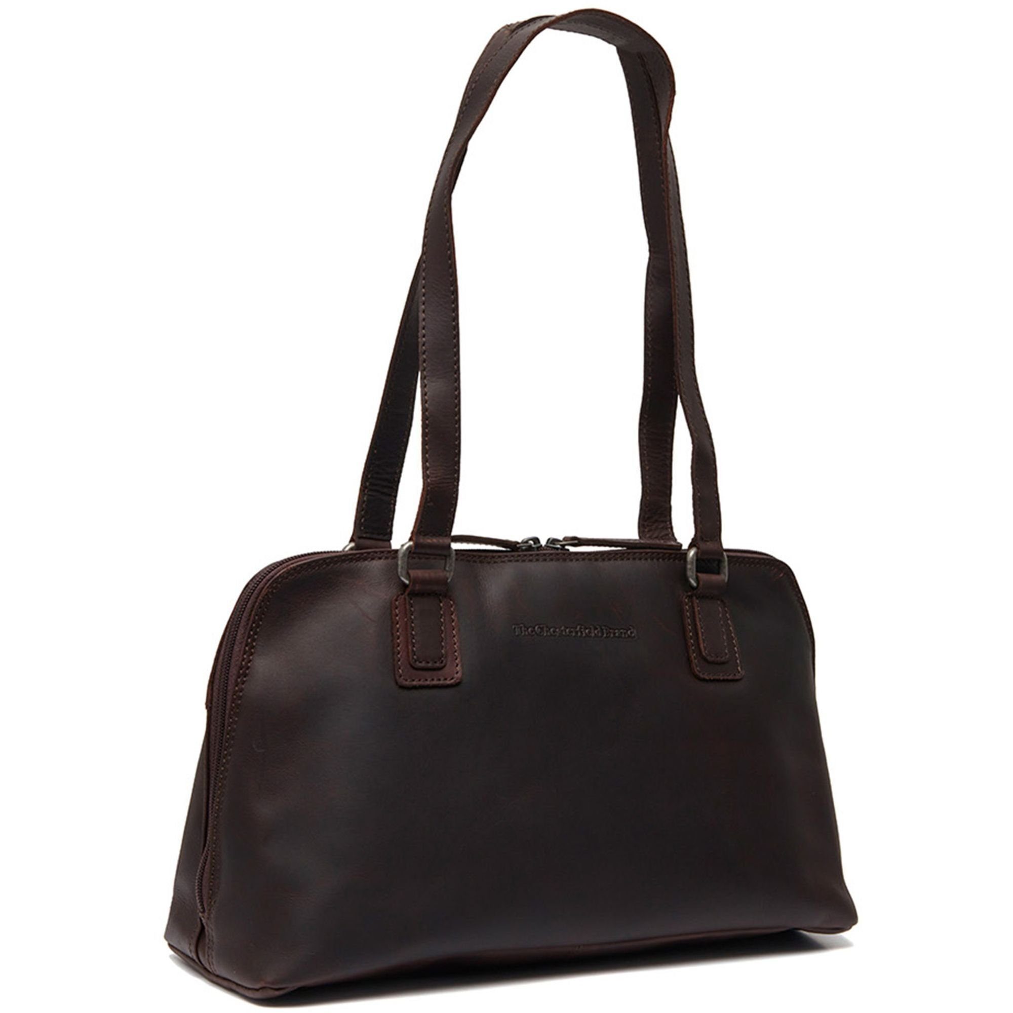 The Chesterfield Brand Schultertasche Santorini, Leder brown