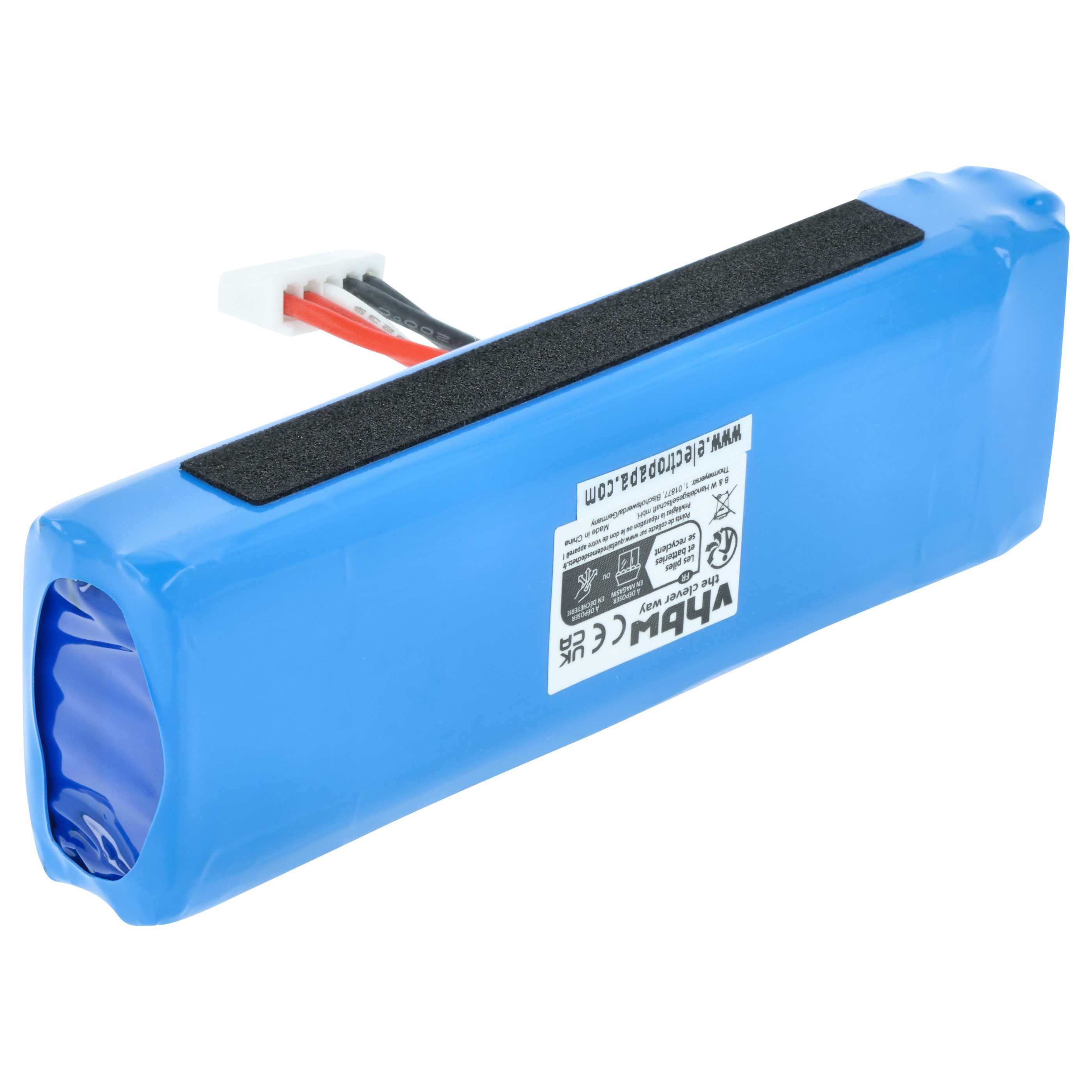 vhbw Akku passend für JBL Charge 3 2016 Lautsprecher (6000 mAh, 3,7 V, Akku Akku Li-Polymer 6000 mAh (3,7 V, 1 St), Leistungsfähiger Austausch-Akku für Outdoor Lautsprecher