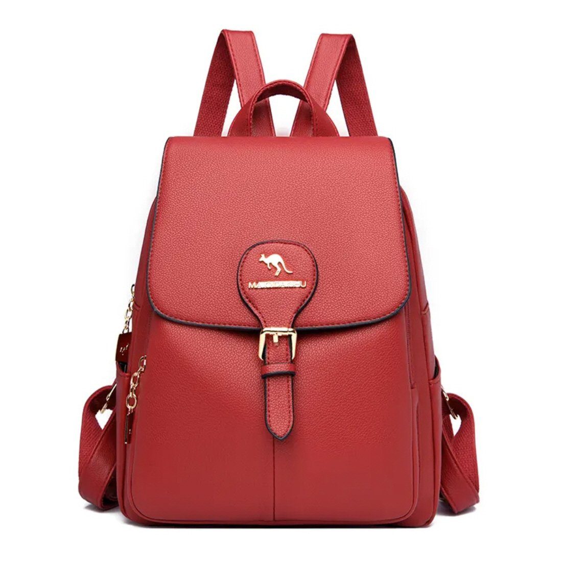 SHG Freizeitrucksack Rucksack Cityrucksack Tagesrucksack Schulrucksack Mädchen Damen (rot), Freizeit Reise Sport Arbeit Schule Uni