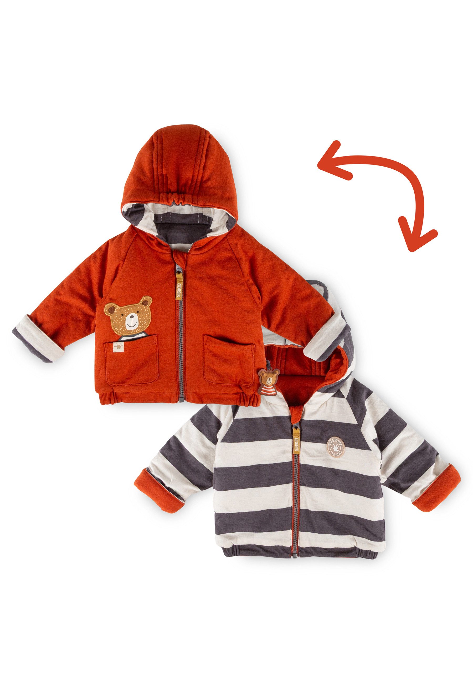 Sigikid Wendejacke Winterbär für Babys Jungen (1-St)