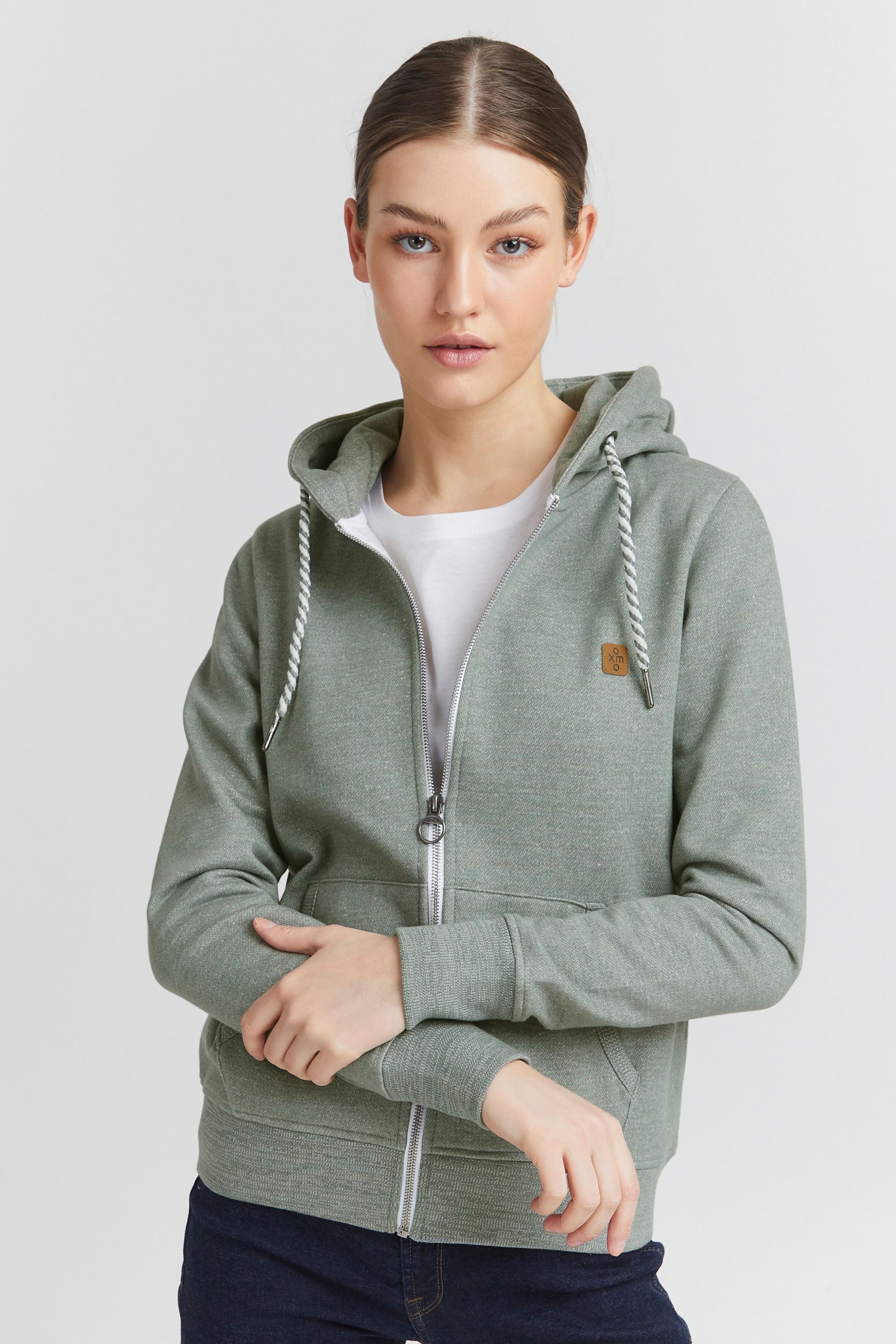 OXMO Kapuzensweatjacke OXCelia Sweatshirtjacke mit Kapuze günstig online kaufen