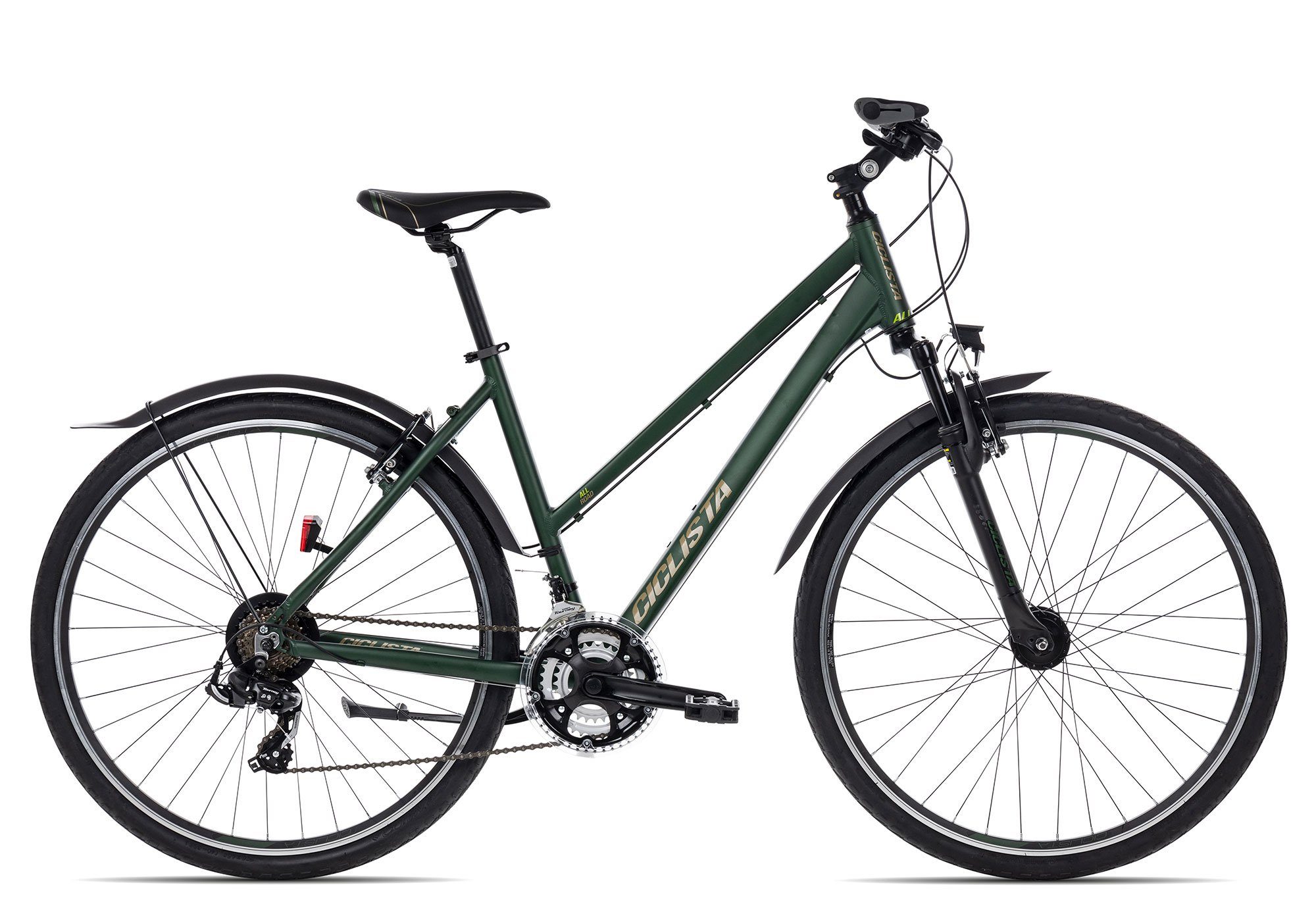 Ciclista Shimano lime 21 grün Crossrad Kettenschaltung, 21 khaki Schaltwerk, Gang Crossbike All 28 Trapez, Tourney Zoll Road forrestgreen-matt