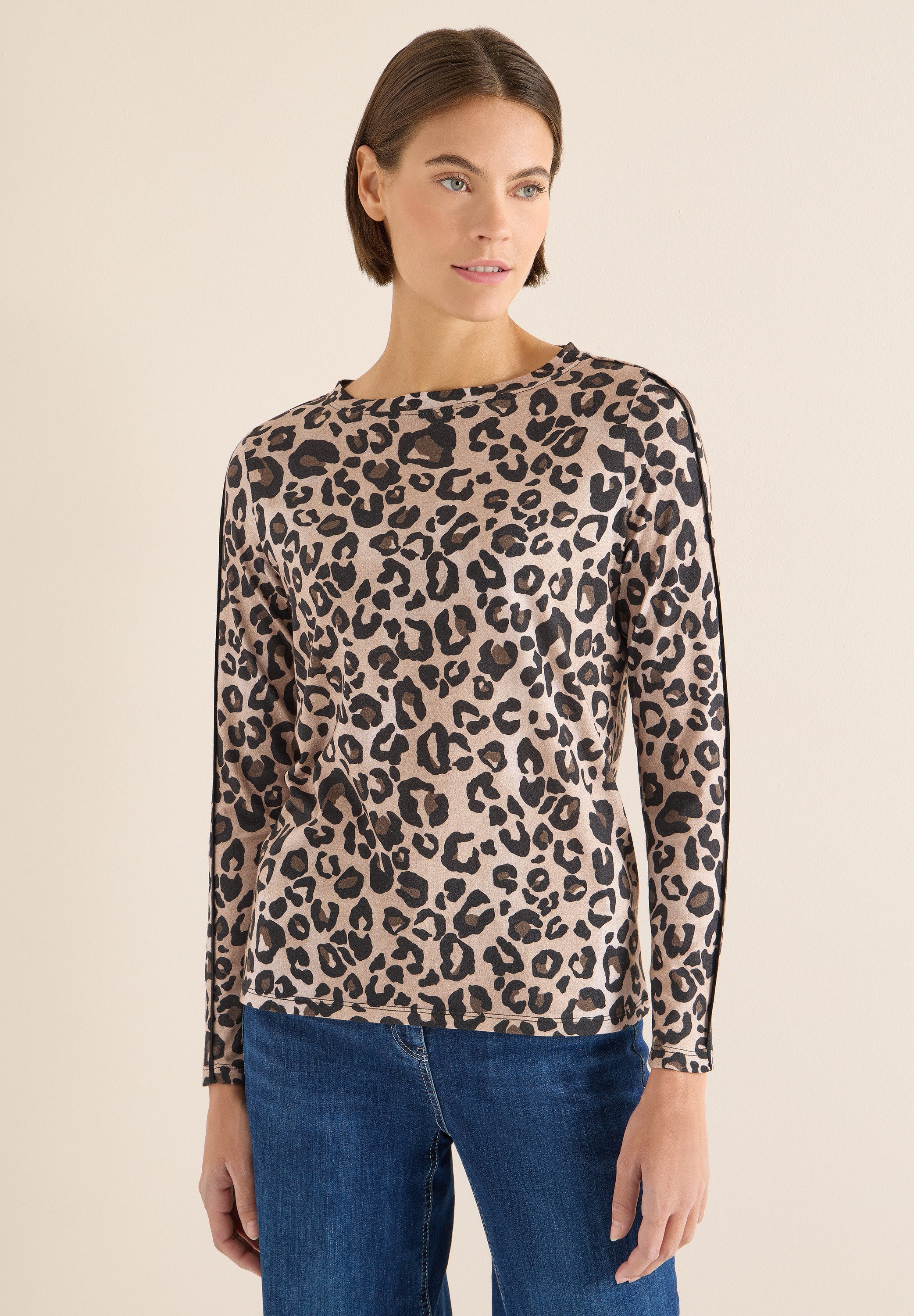 CECIL Langarmshirt mit U-Boot-Ausschnitt günstig online kaufen