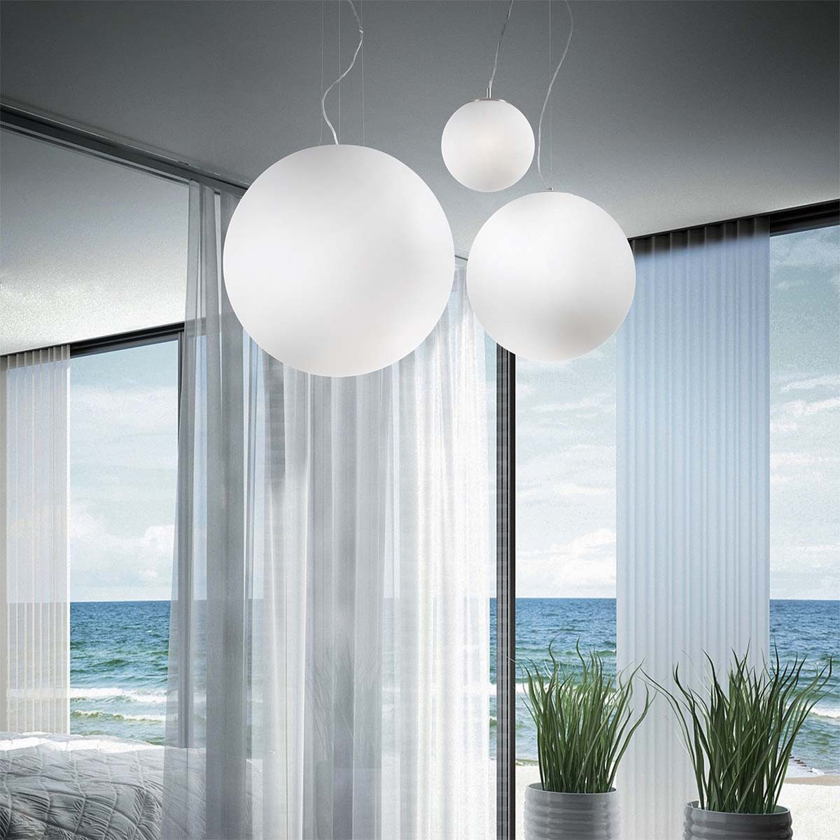 Ideal Lux Hängeleuchten Mapa SP1 Pendelleuchte, LED wechselbar, Hängeleuchte