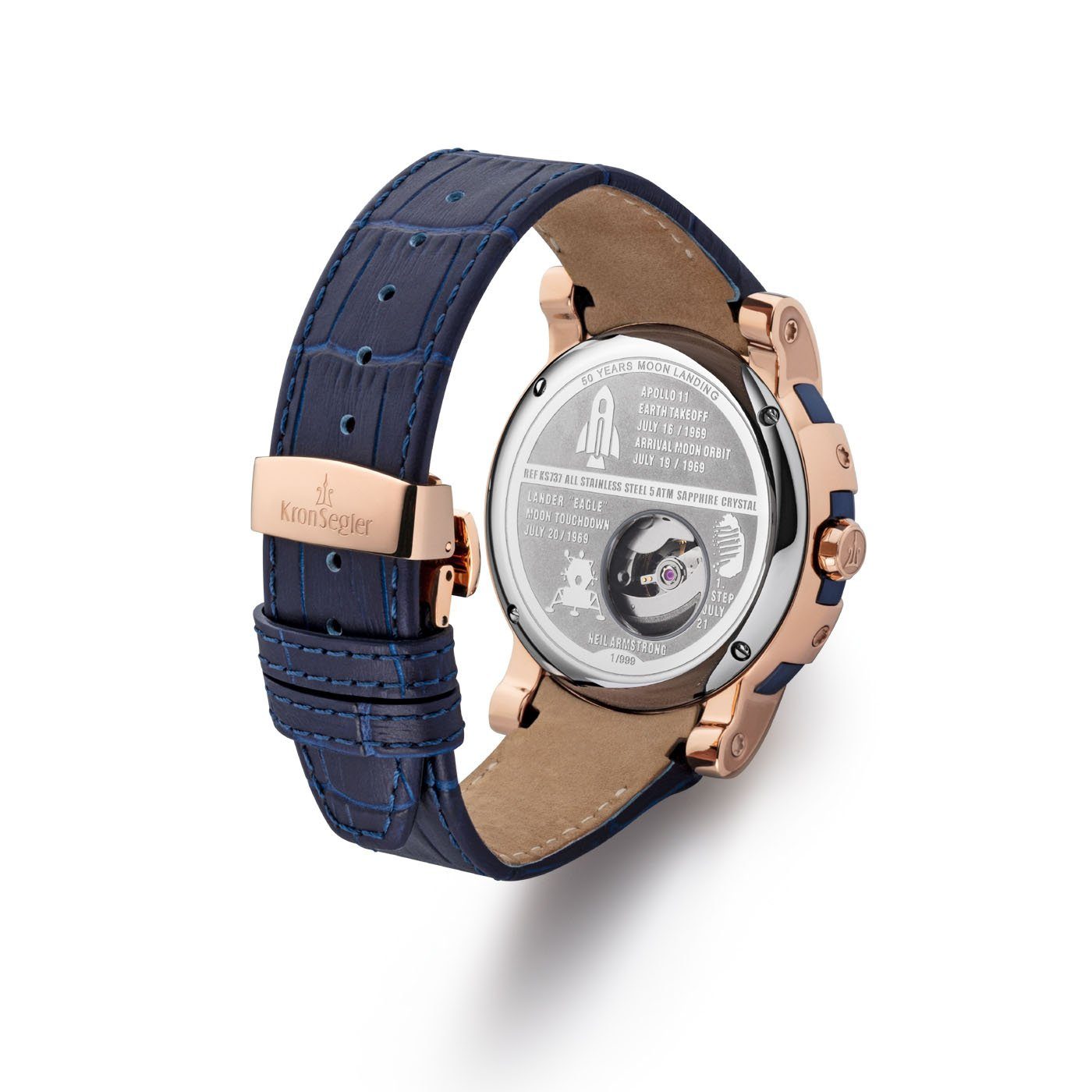 Kronsegler Automatikuhr Apollo 11 Herrenuhr mit Saphirglas