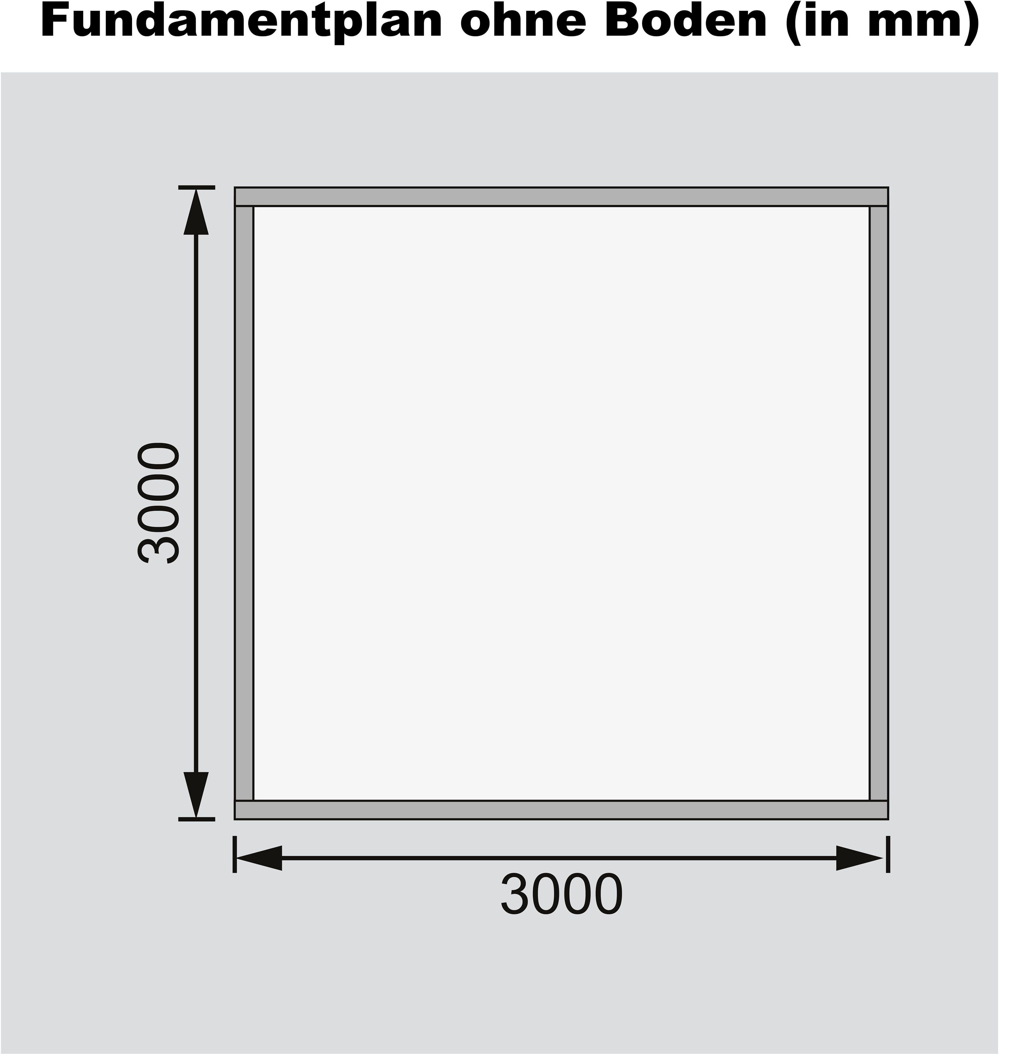 Traufberg Gartenhaus 337x348 naturbelassen cm, 7, BxT: KONIFERA