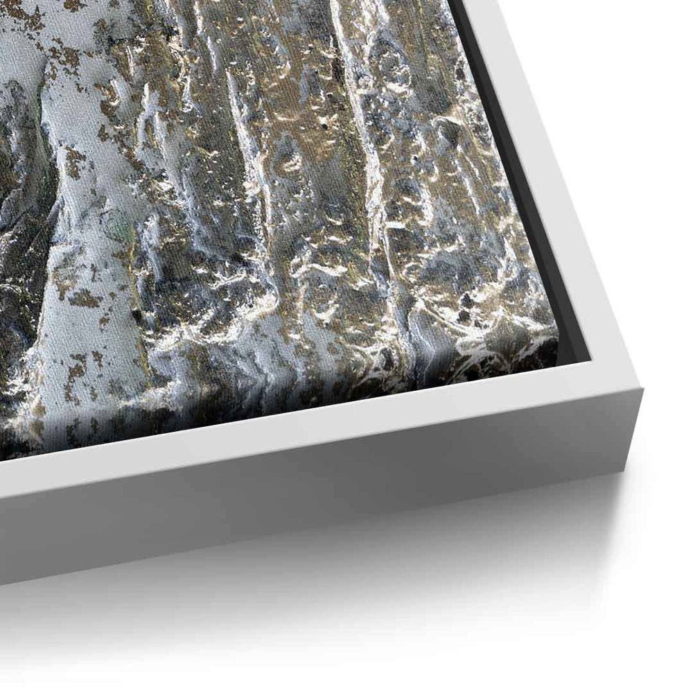 Rahmen DOTCOMCANVAS® Silber | silberner Leinwandbild
