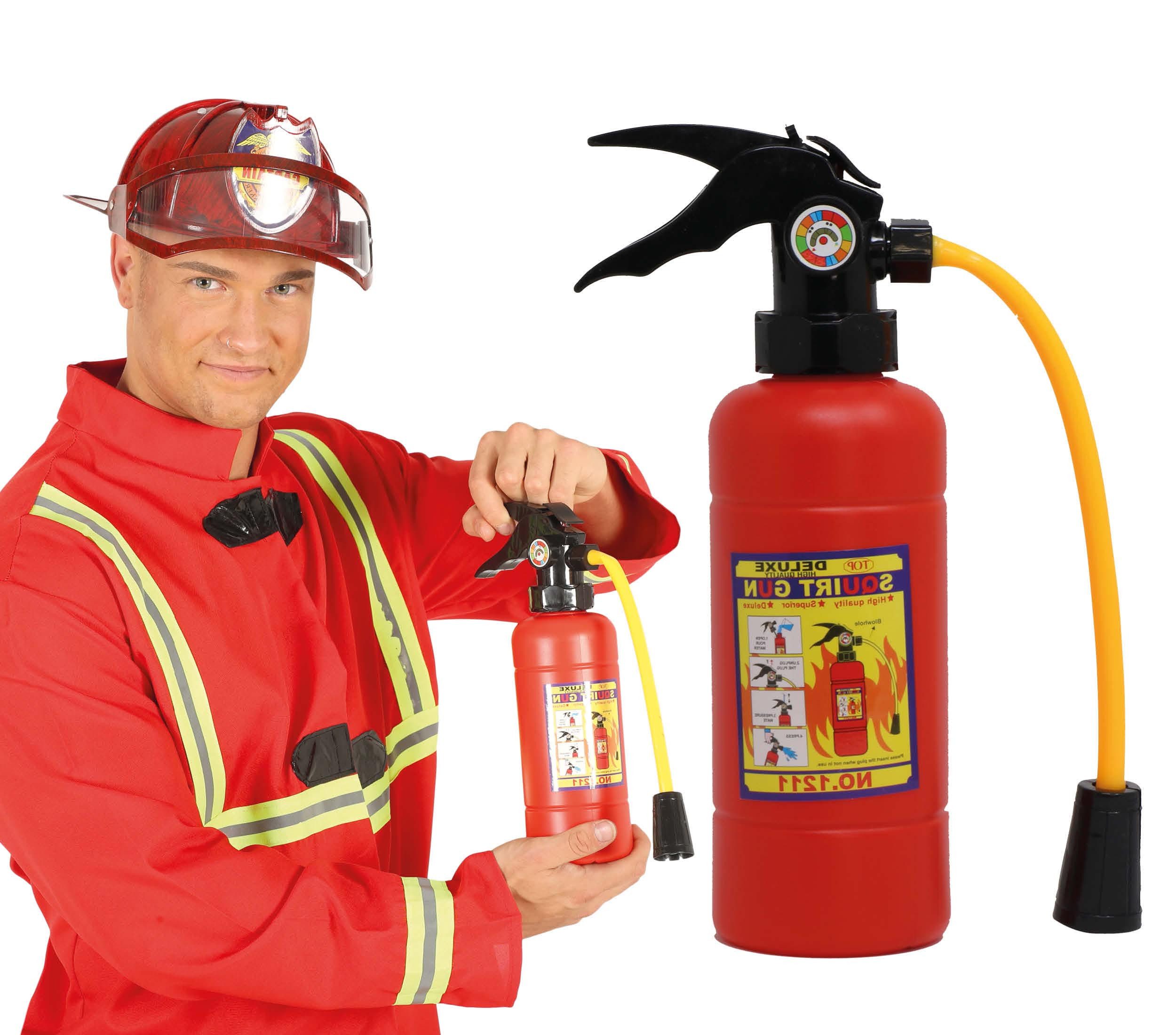 Fiestas Guirca Kostüm, Feuerlöscher aus Plastik für Karneval 30cm Extinguisher Accessoire
