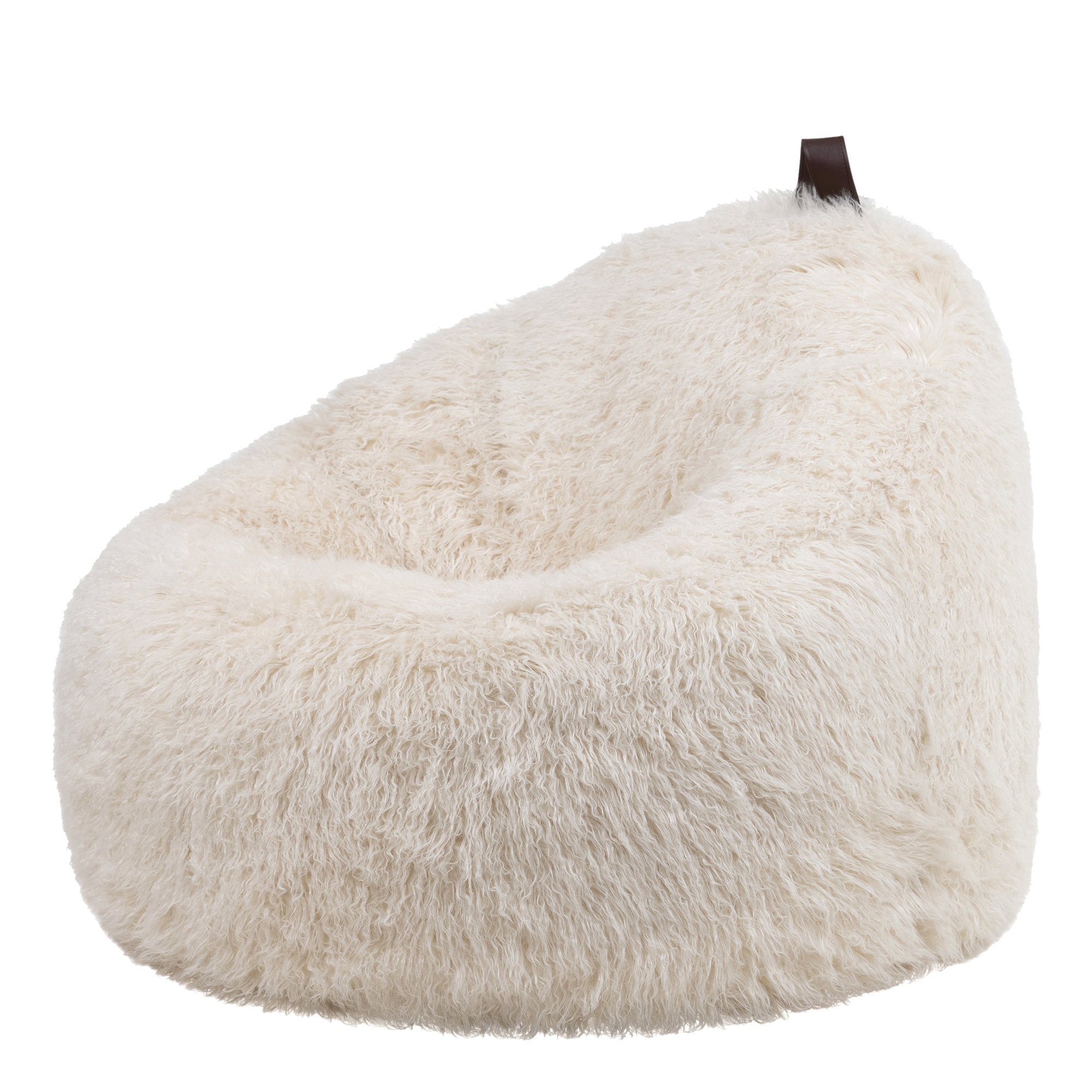 „Kokon“ Kunstfell Sitzsack icon Flauschig aus weiß Sitzsack-Sessel