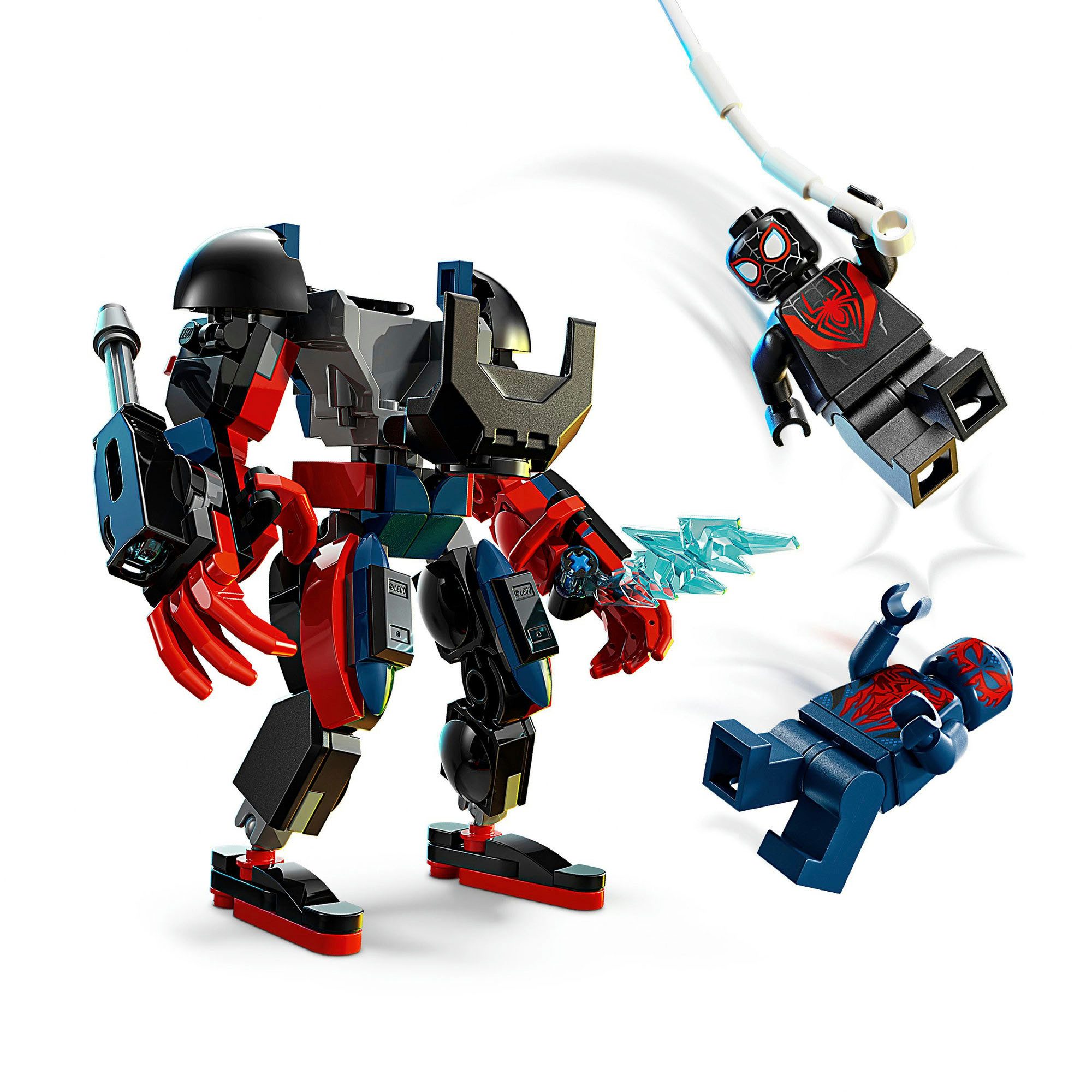 LEGO® Miles Morales Mech vs. Spider-Man 2099 (76337), LEGO Super Heroes Konstruktionsspielsteine, (135 St) – Bild 4 von 5