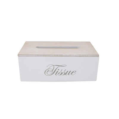 DRULINE Aufbewahrungsbox Taschentuchbox aus Holz 25 x 9,5 x 14 cm