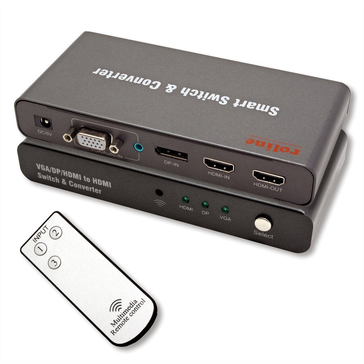HDMI/VGA/DP zu HDMI Konverter-Switch Audio- & Video-Adapter