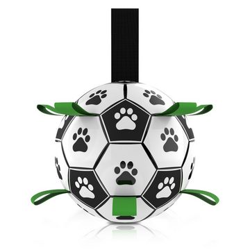 LENBEST Football Hundespielzeug Ball, Interaktives Haustierspielzeug (Wasserspielzeug Schwimmender Ball, Hundefußball Intelligenzspielzeug), Hund Fußball für Mittelgroße und Kleine Hunde Haustiere