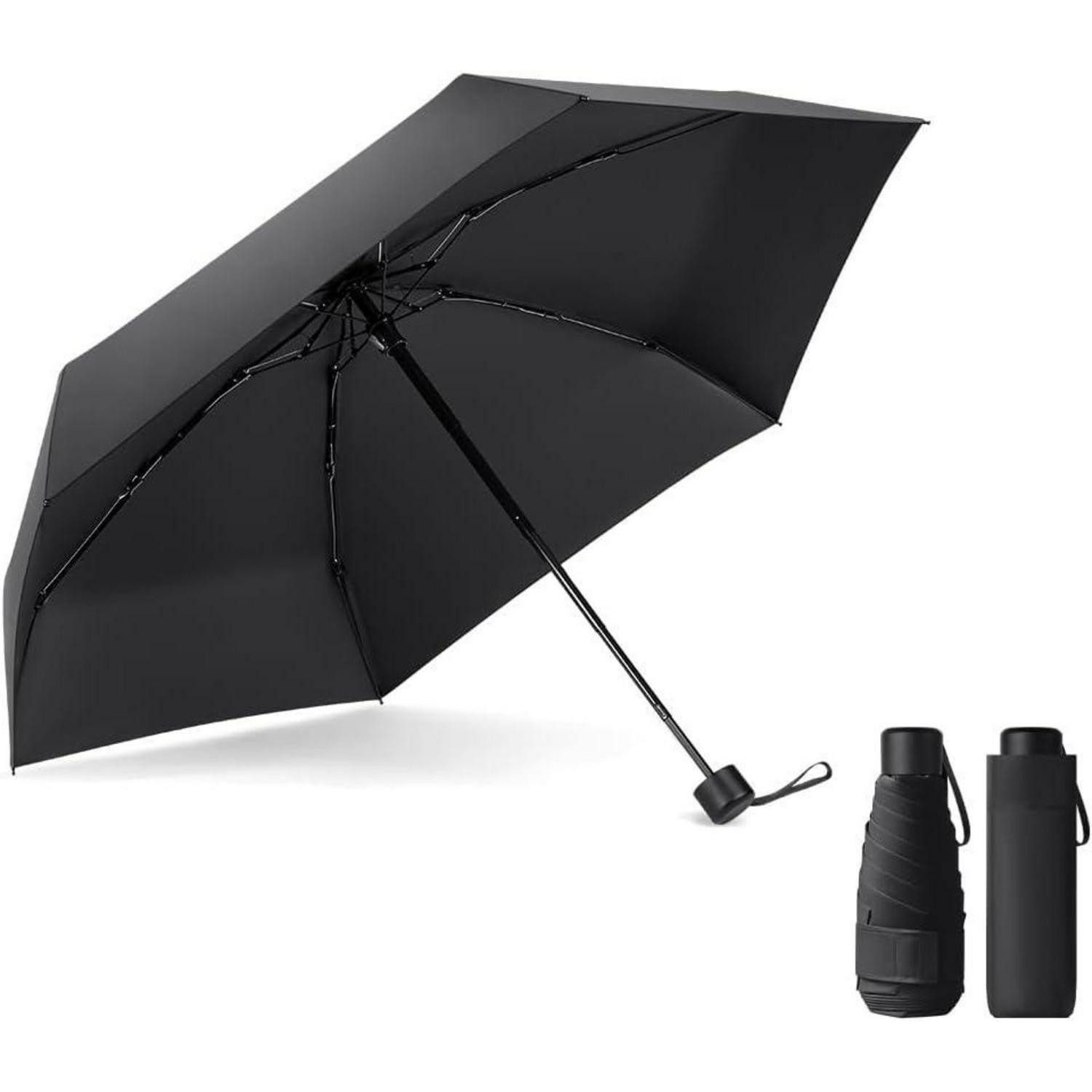 Taschenregenschirm Regenschirm Mini Umbrella Leicht faltender Taschenschirm UV-faltender