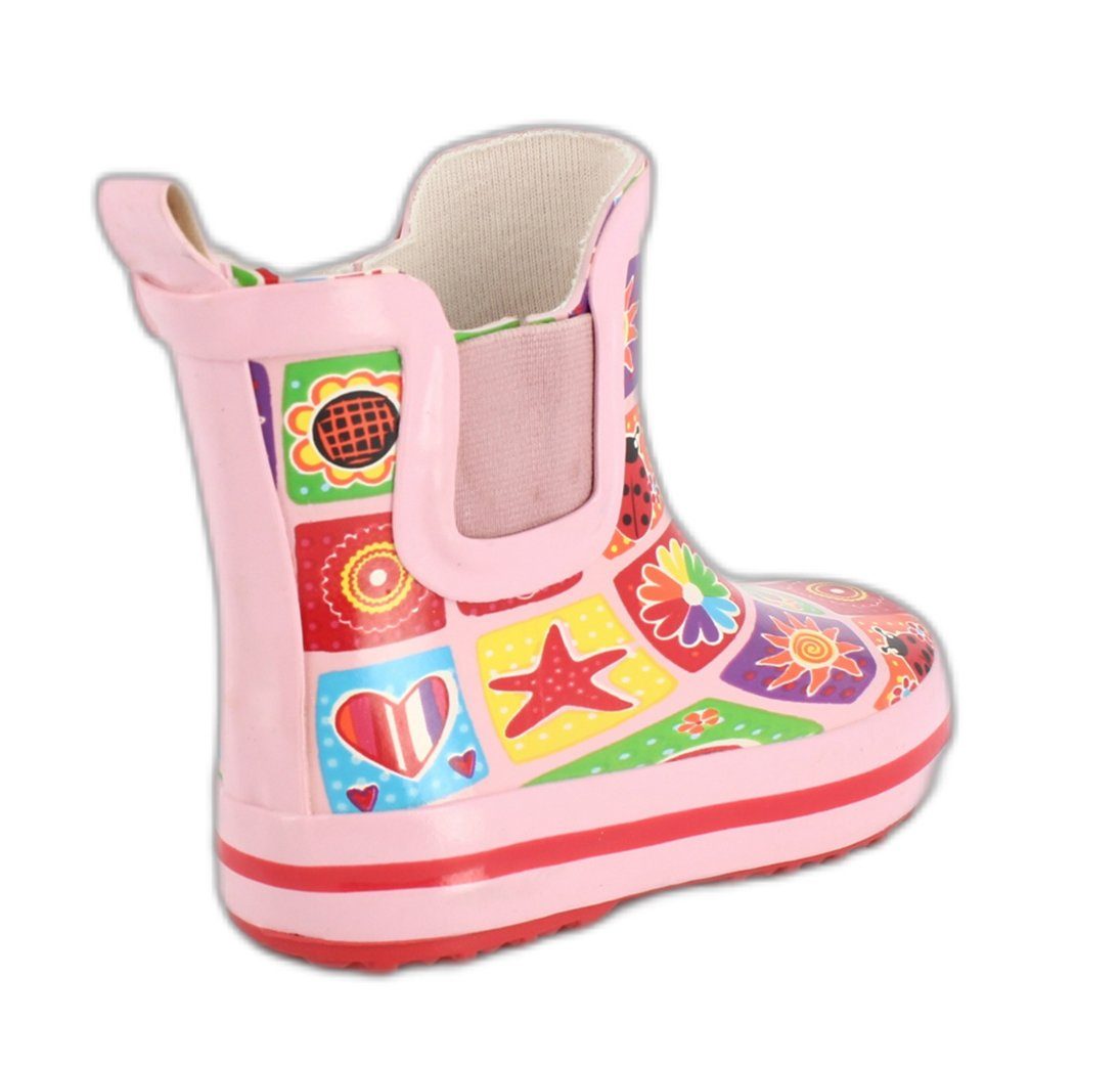 Beck Kleinkinder Gummistiefel Memory Gummistiefel (wasserdichter Kurzstiefel, aus weichem, flexiblen Naturkautschuk) herausnehmbare Innensohle, Gummieinsätze – Bild 4 von 5