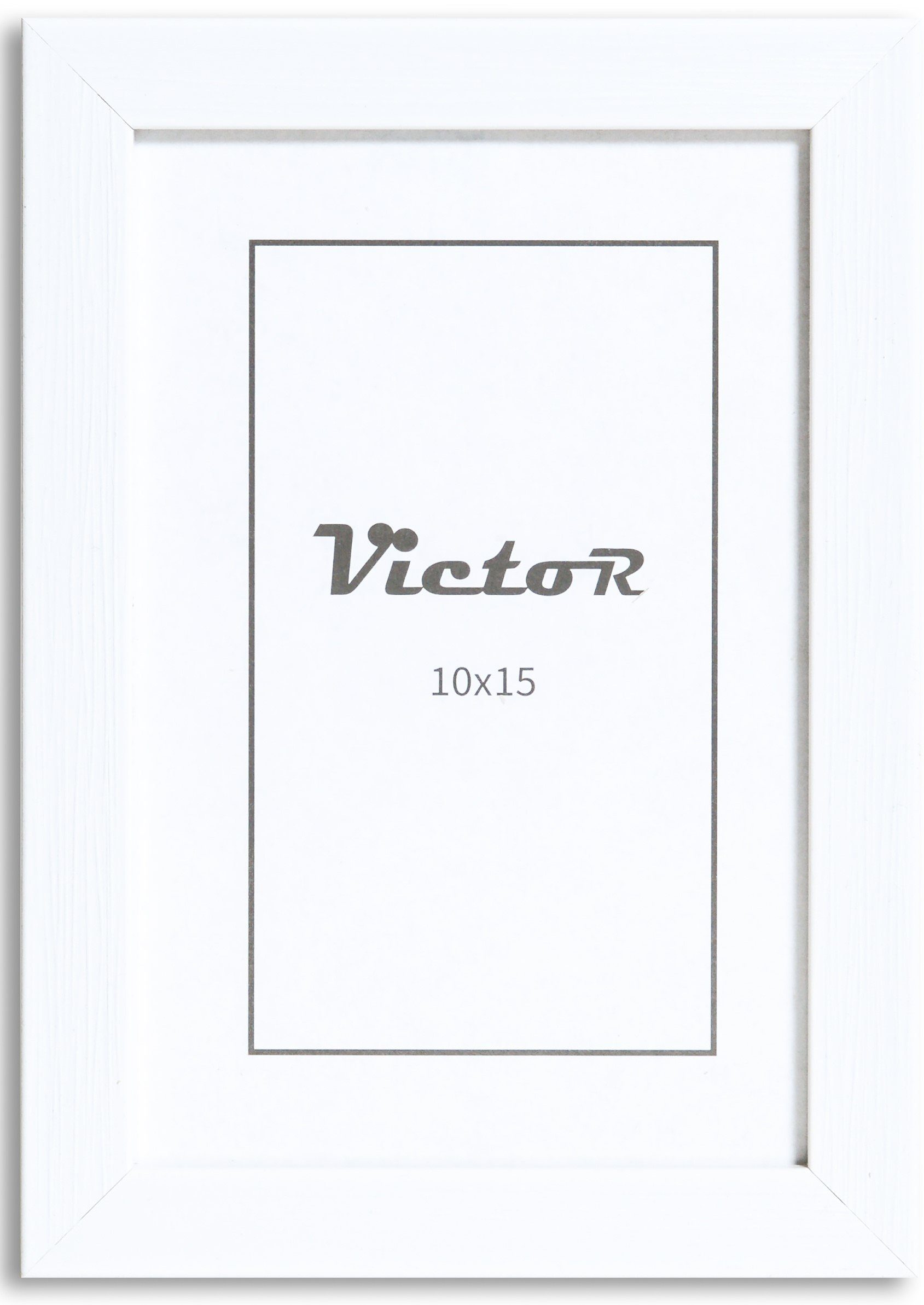 Victor (Zenith) Bilderrahmen Stieler, Bilderrahmen 10x15 cm Weiß A6, Bilderrahmen Modern