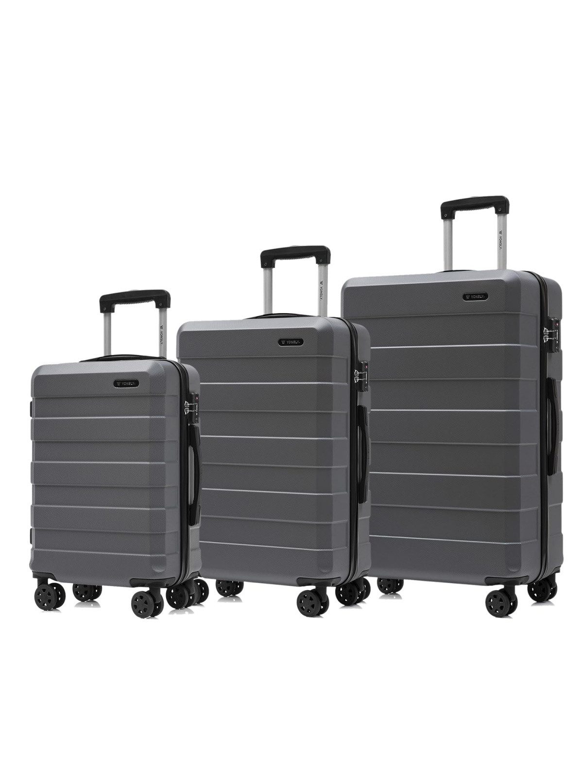 Trolleyset Premium Hartschalen-Reisekoffer Trolley Kabinenkoffer M-L-XL