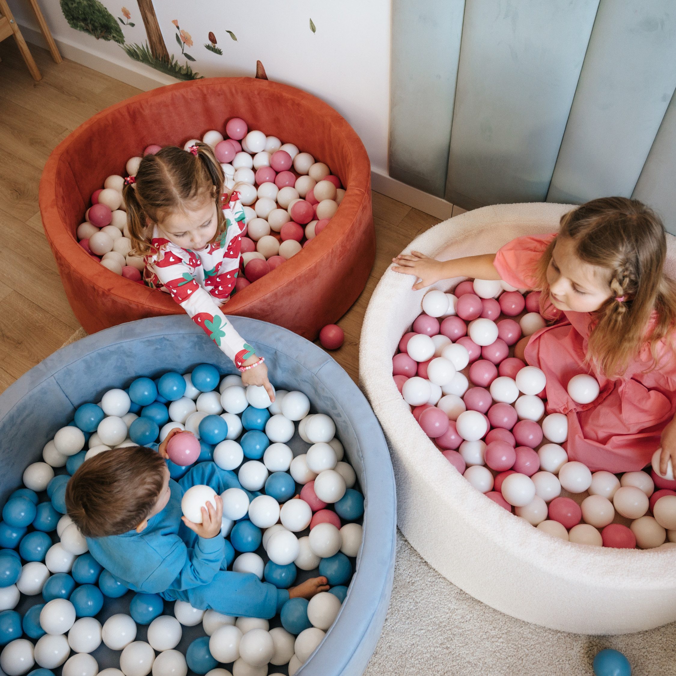 FAVRE Bällebad Zweisitzer-Bällebad für Kinder, ∅100 cm