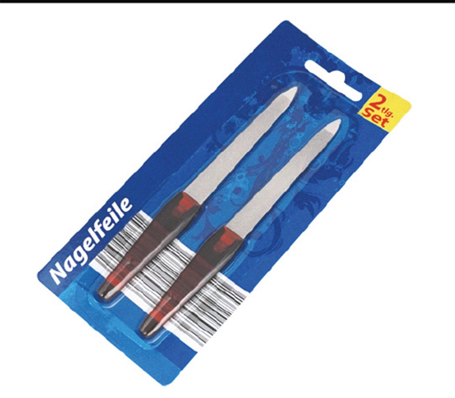 Maniküre-Pediküre-Set Nagelfeile Nagelpflegegerät 2er Pack transparent, 2-tlg., Nagelfeile, Nagelfeile Nagelfeile Set Nagelfeilen 2er Pack Nagel Feile Glasnag