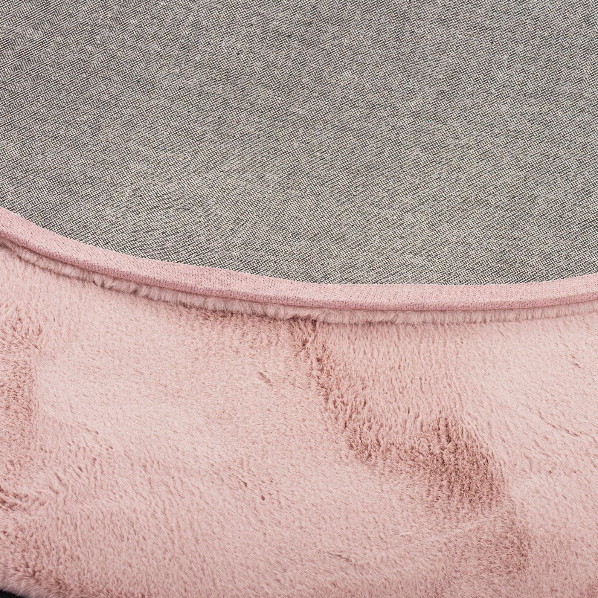 Pergamon Fellteppich Fellteppich Luxus Super Soft Plush Rund, Rund, Höhe: 25 mm